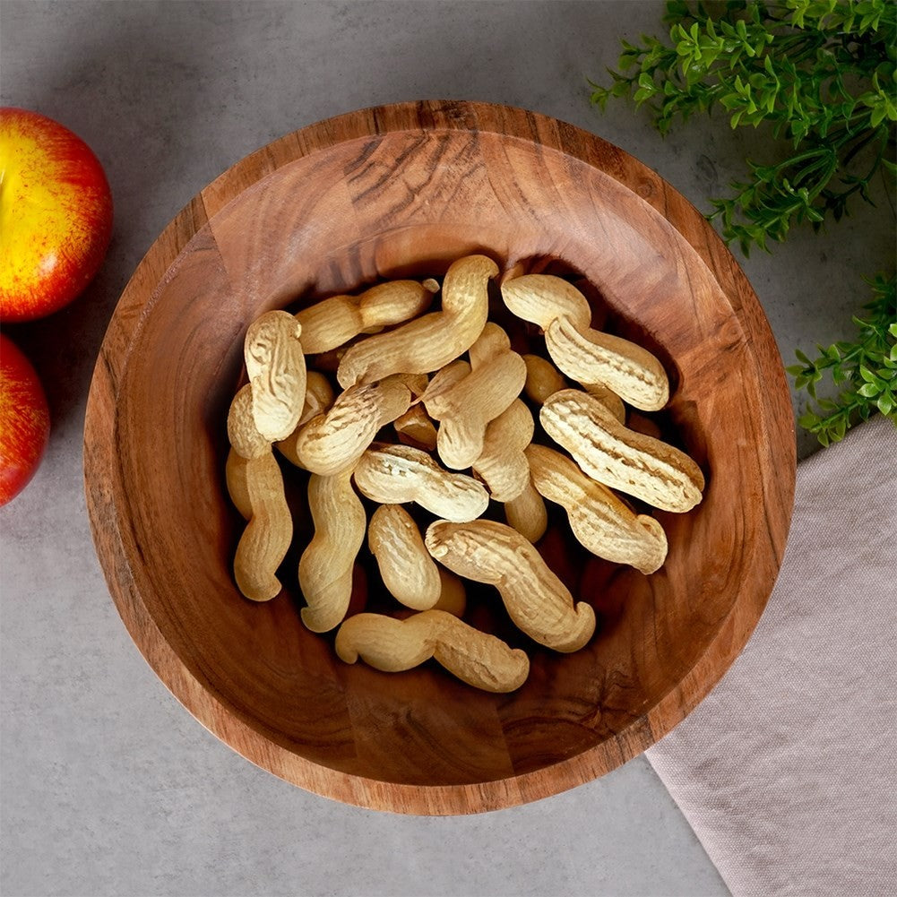 Mango wood bowl: Perfect for fruit, vegetables and serving
