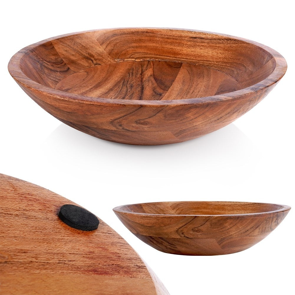 Mango wood bowl: Perfect for fruit, vegetables and serving