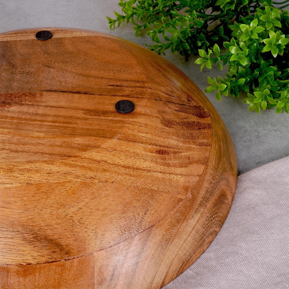 Mango wood bowl: Perfect for fruit, vegetables and serving