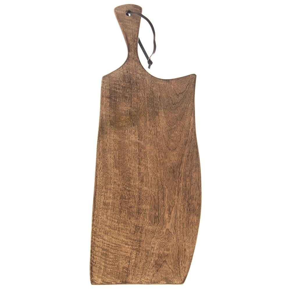 Mango wood cutting board with handle - style and functionality