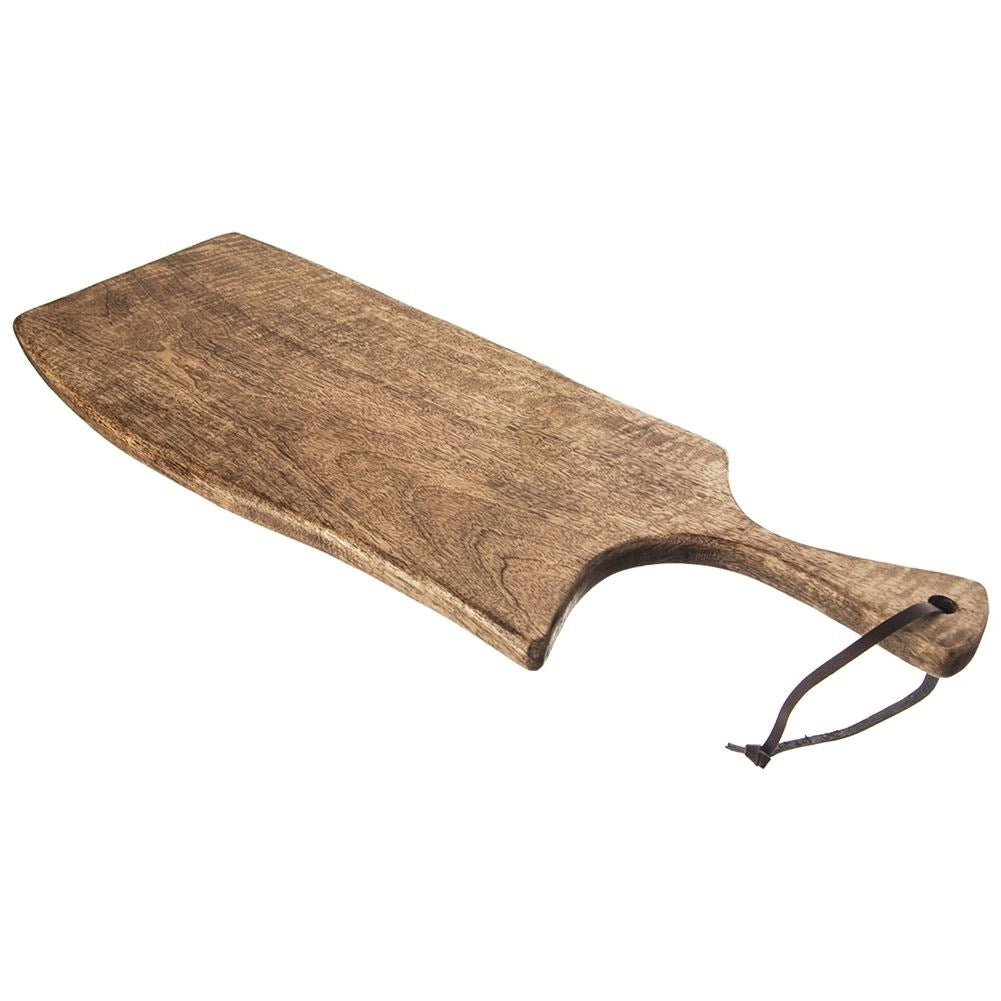 Mango wood cutting board with handle - style and functionality