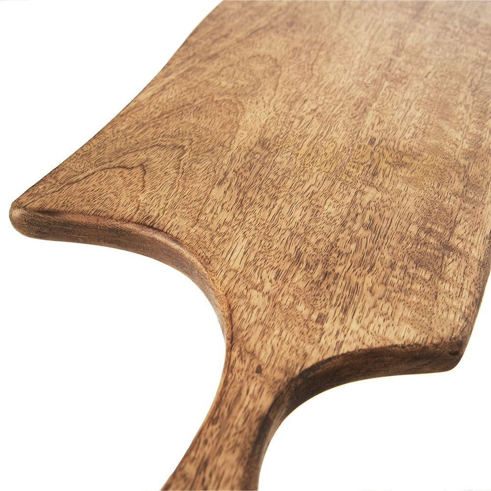 Mango wood cutting board with handle - style and functionality