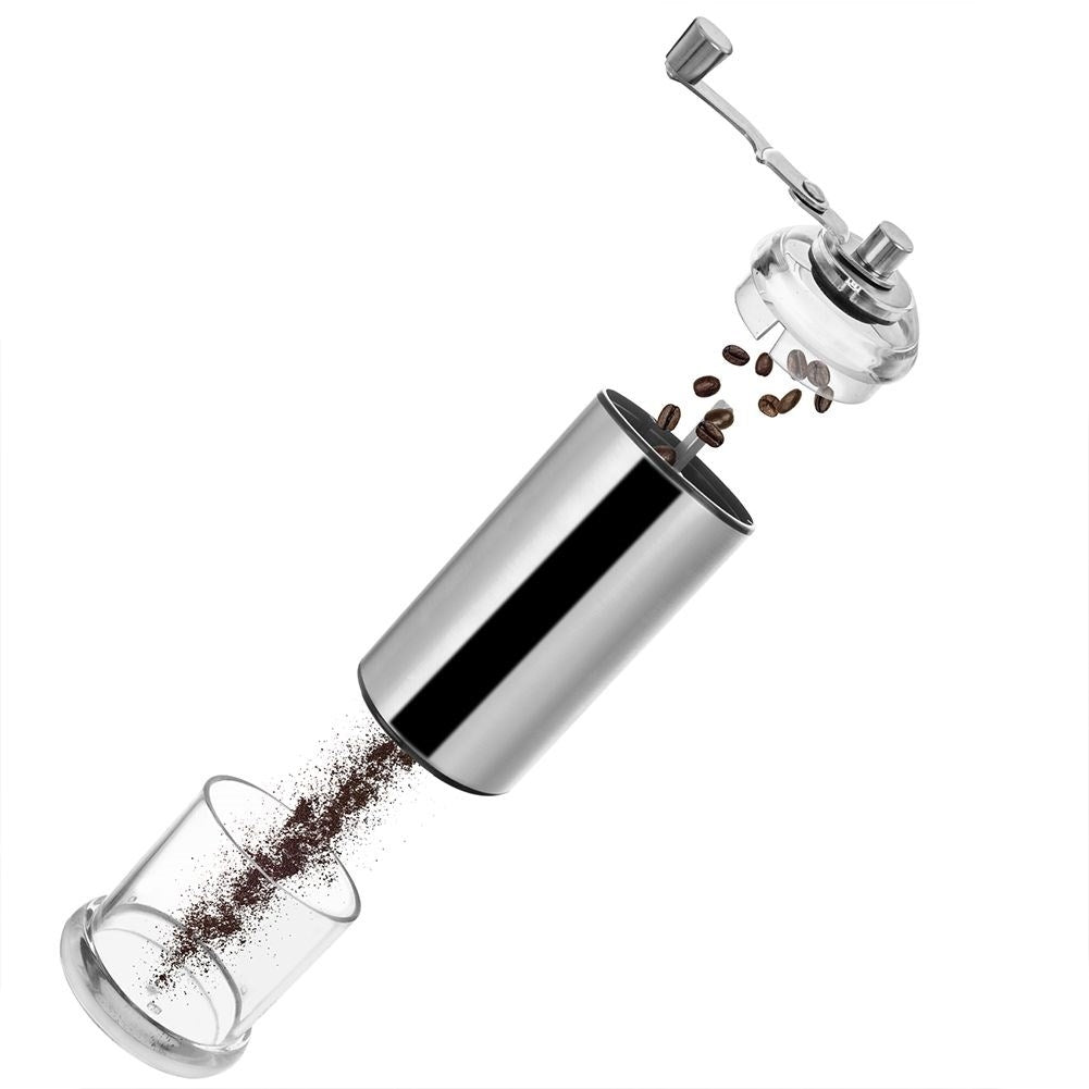 Manual Coffee Grinder in Stainless Steel and Adjustable Grinding Degree