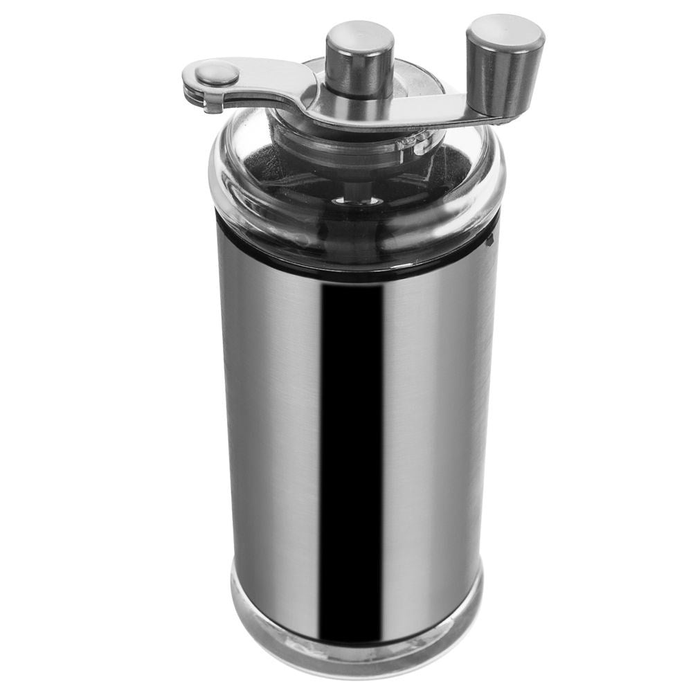 Manual Coffee Grinder in Stainless Steel and Adjustable Grinding Degree