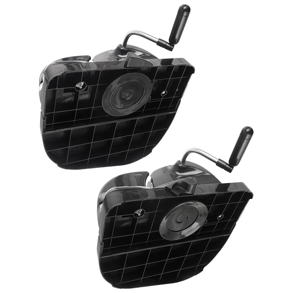 Manual bread slicer, compact, black
