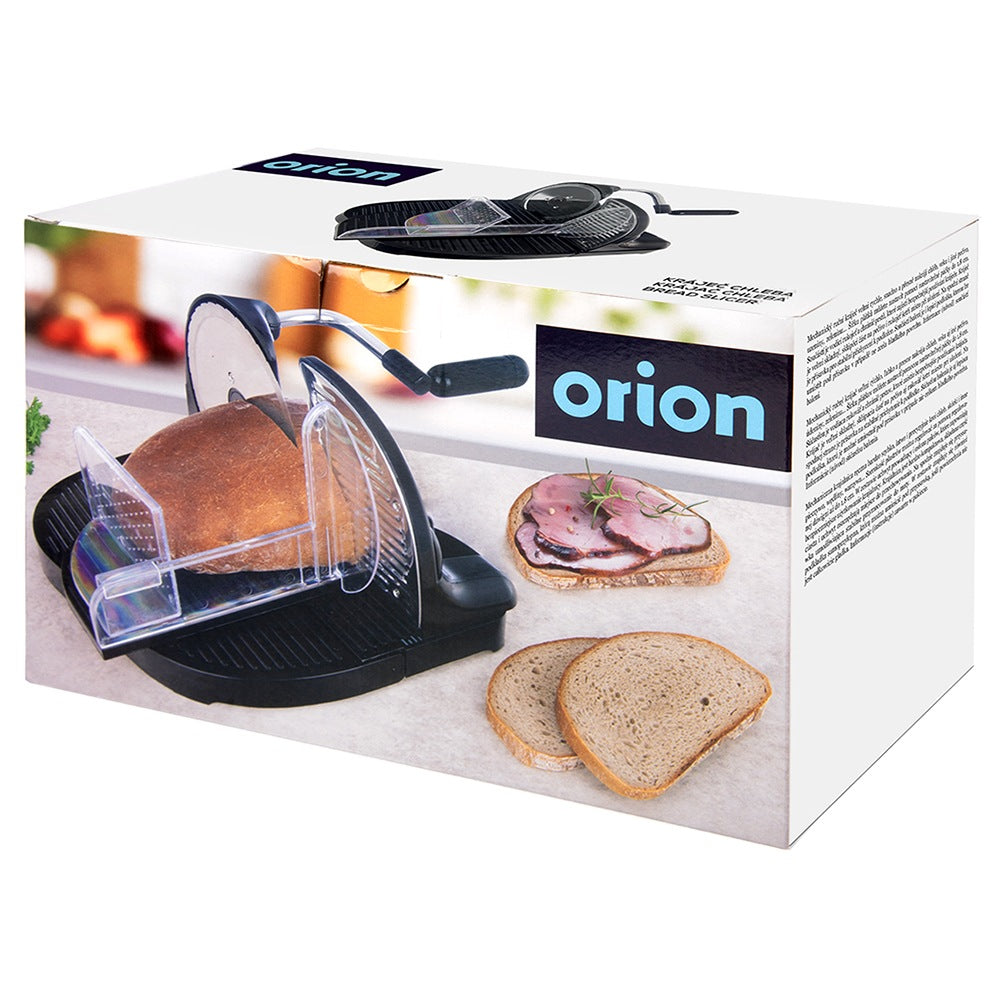 Manual bread slicer, compact, black