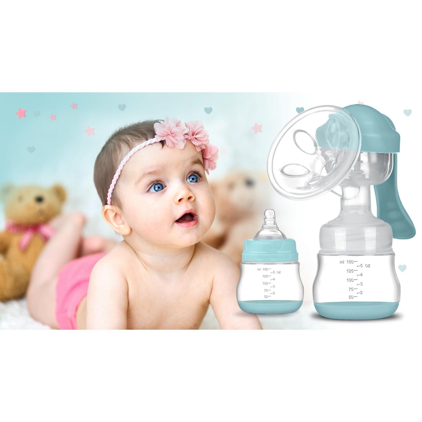 Manual breast pump with accessories Berdsen BL-900