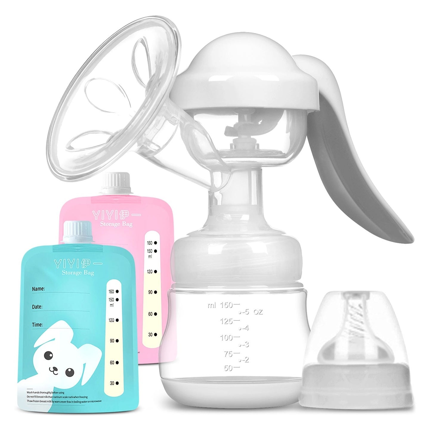 Manual breast pump with accessories Berdsen BL-907