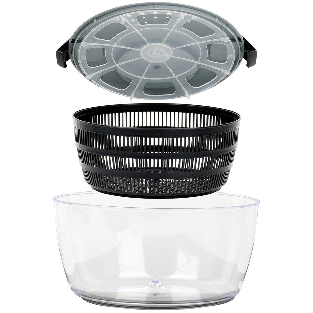Manual salad spinner dryer