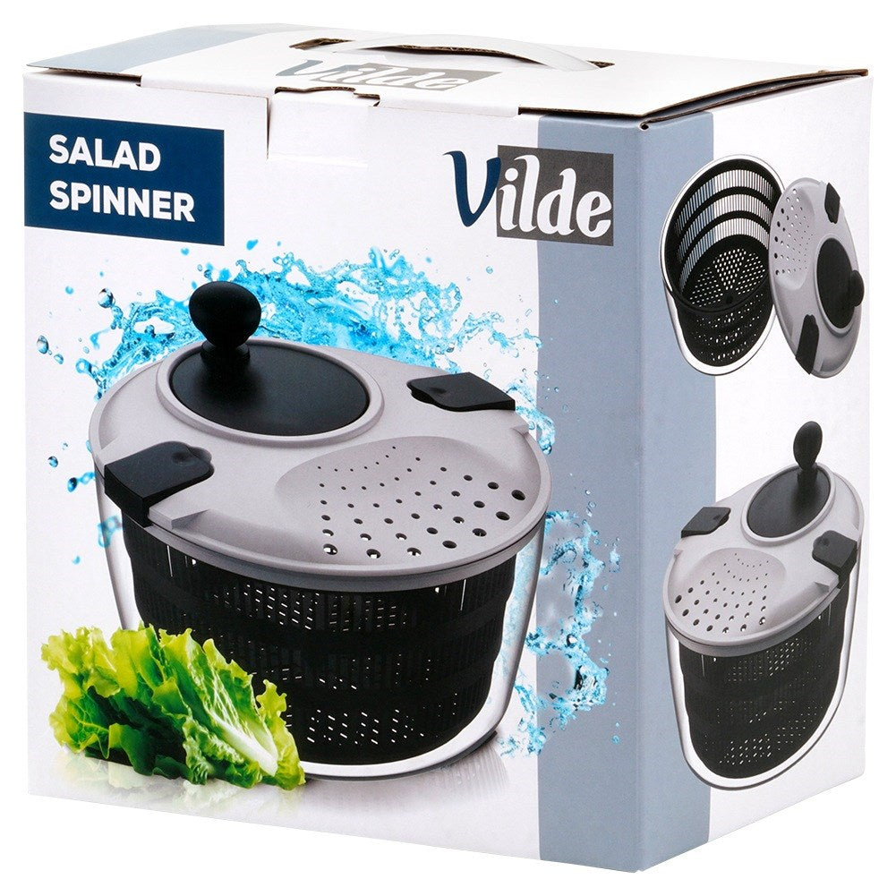 Manual salad spinner dryer