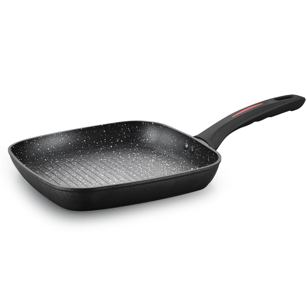 Marble Coated Grill Pan, 28cm – Non-Stick, Dual Spouts