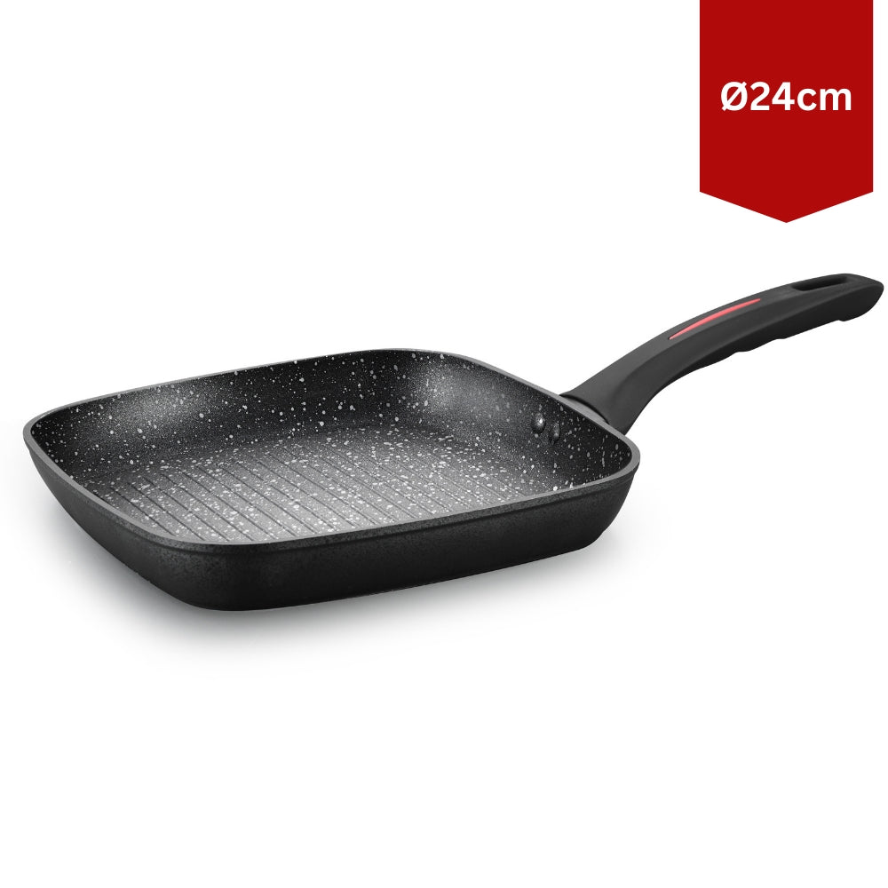 Marble Coated Grill Pan, Non-Stick, 24cm