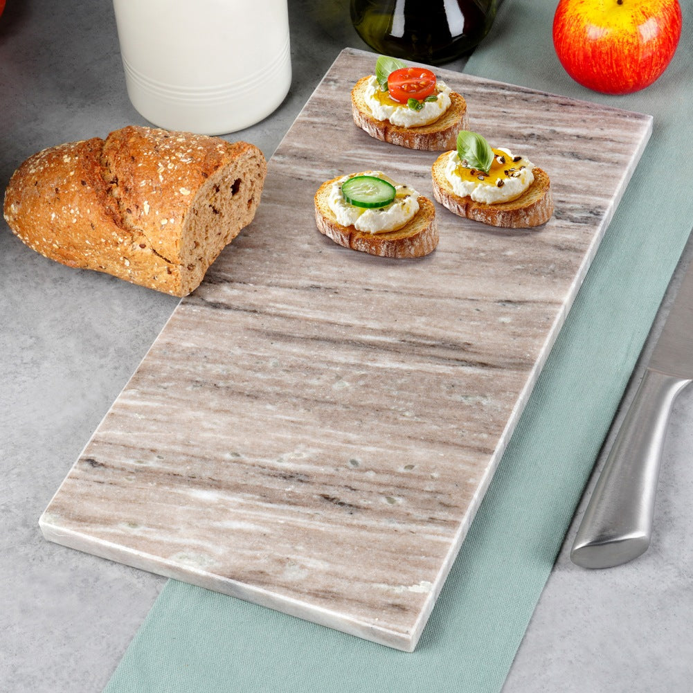 Marble chopping and serving board 40x20 cm