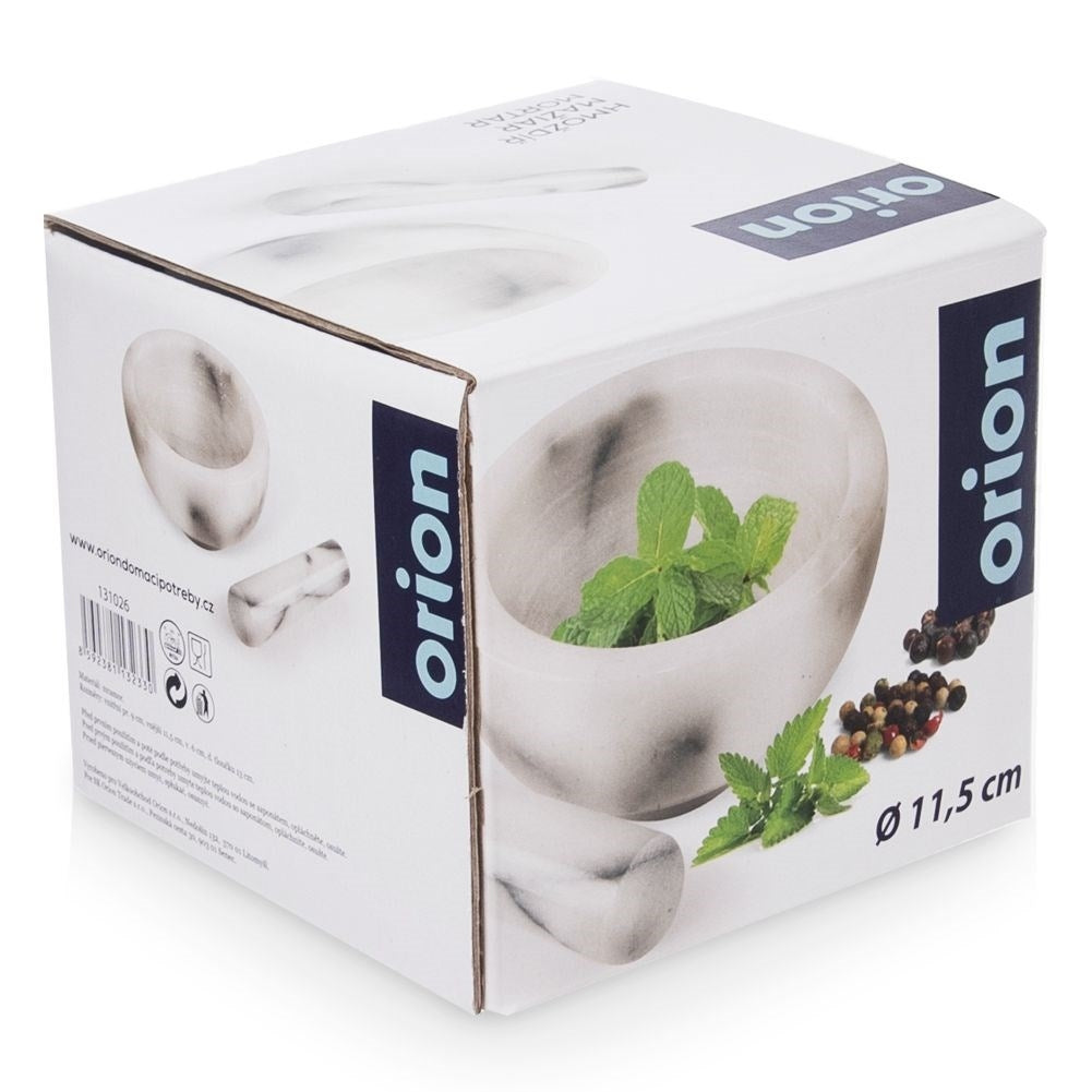 Marble mortar for spices, herbs & pesto - durable quality