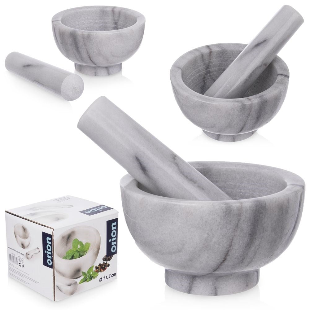 Marble mortar for spices, herbs & pesto - durable quality