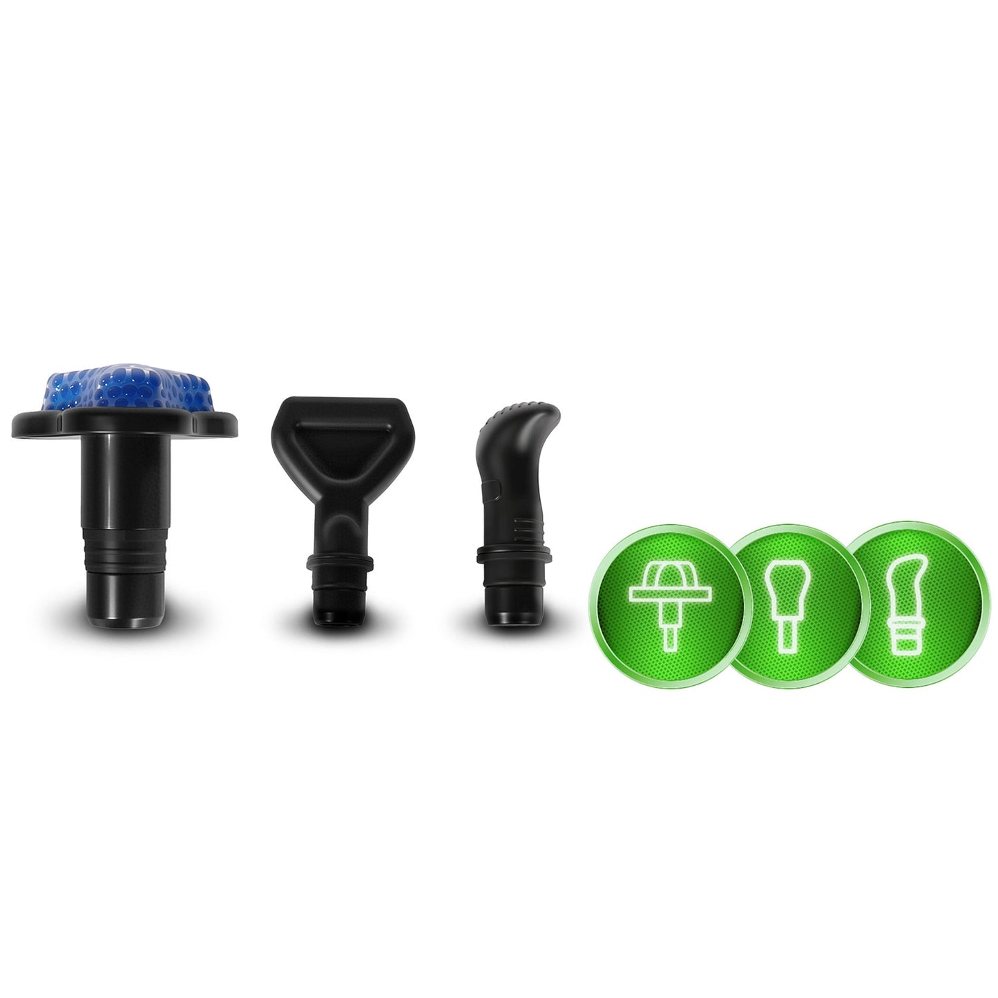 Massage Gun with 9 Attachments – Wireless, 30 Speeds