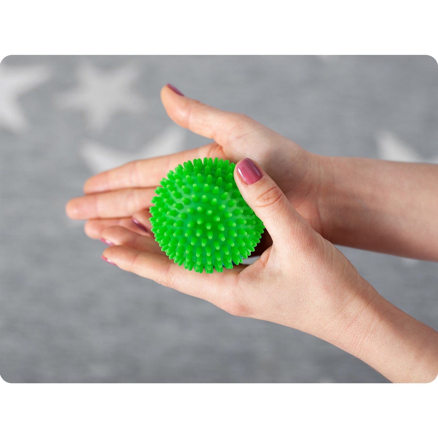 Massage and exercise ball 9 cm - Green (NS-957)