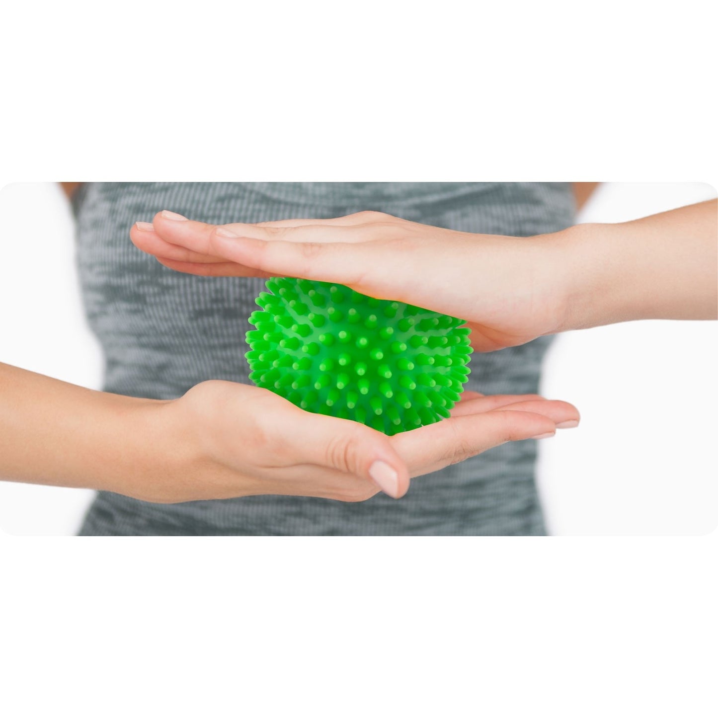 Massage and exercise ball 9 cm - Green (NS-957)