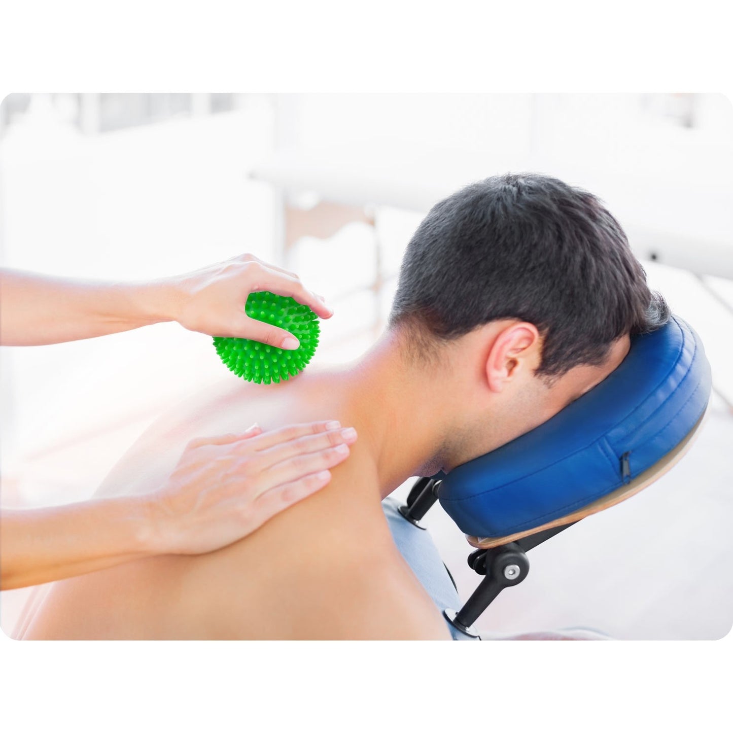 Massage and exercise ball 9 cm - Green (NS-957)