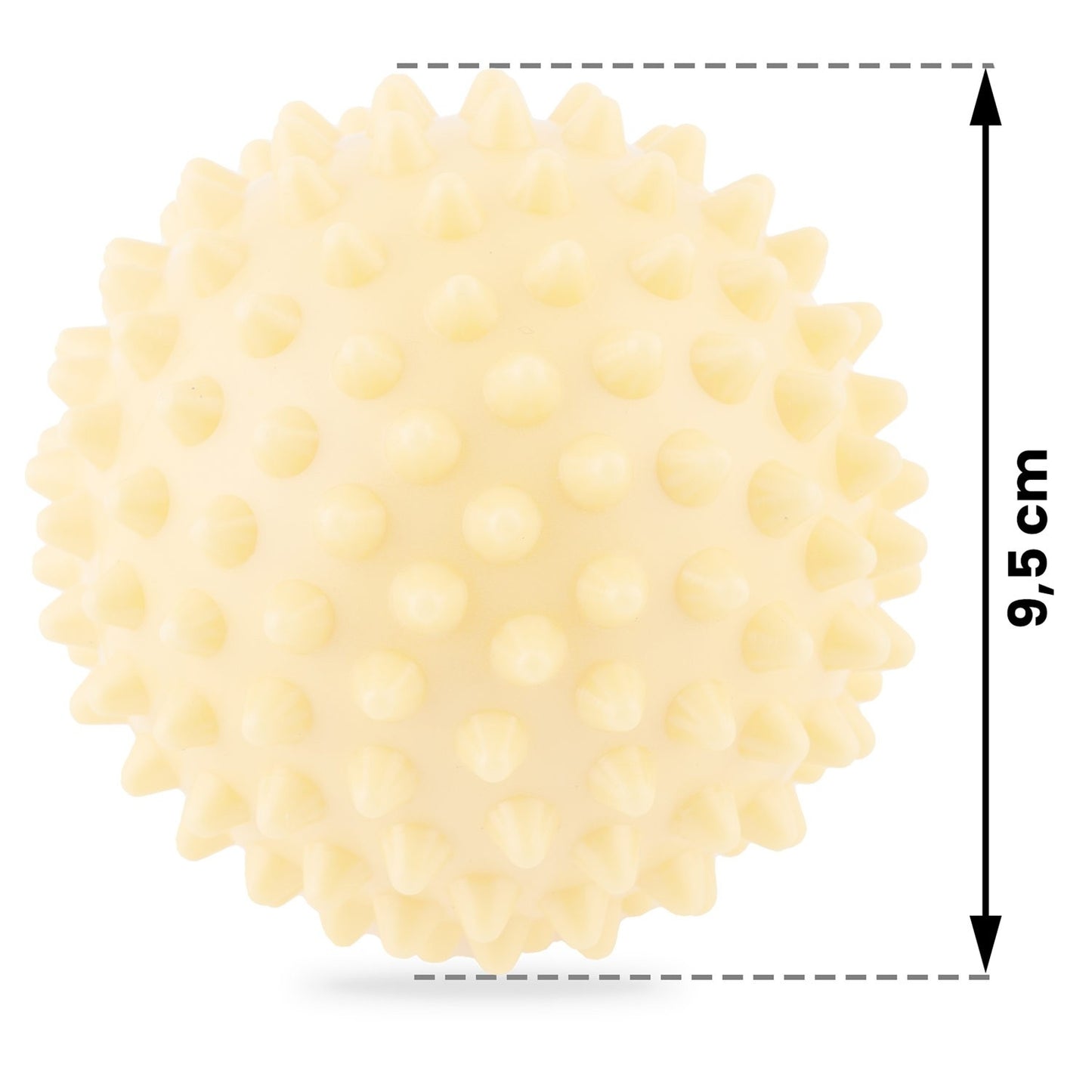 Massage and fitness ball 9.5 cm NS-957 yellow