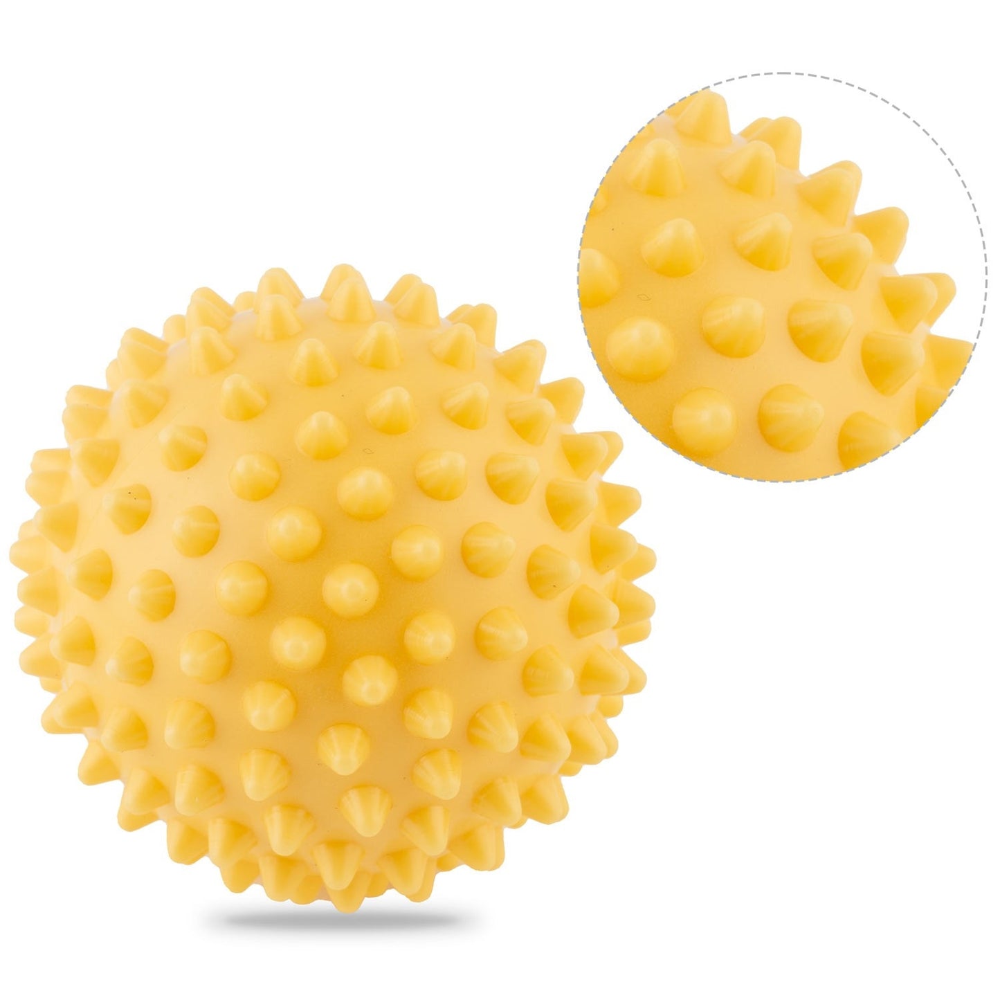 Massage and fitness ball 9.5 cm NS-957 yellow