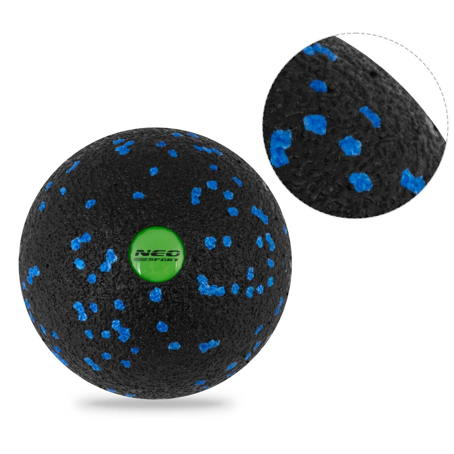 Massage and fitness ball NS-965 black/blue