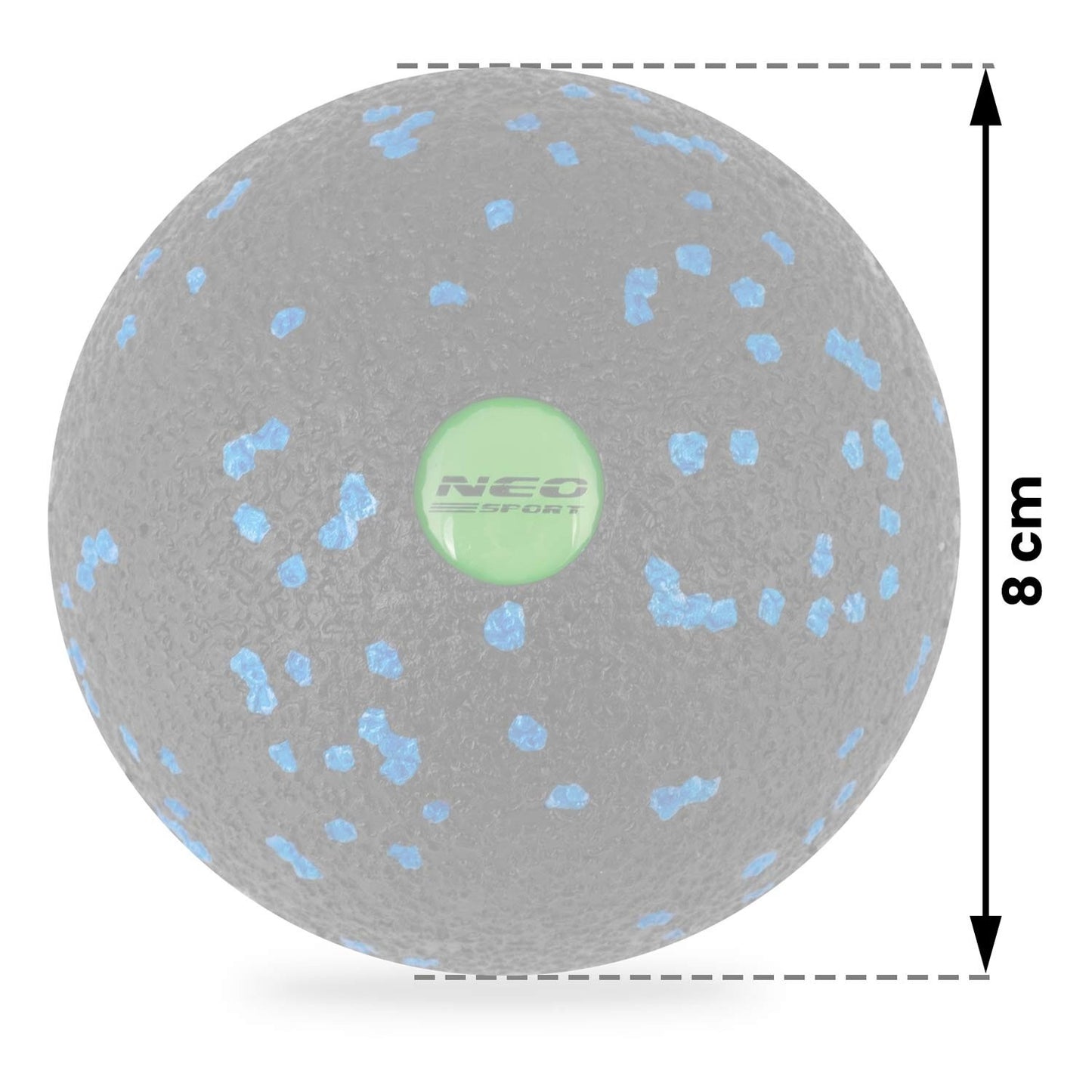 Massage and fitness ball NS-965 black/blue