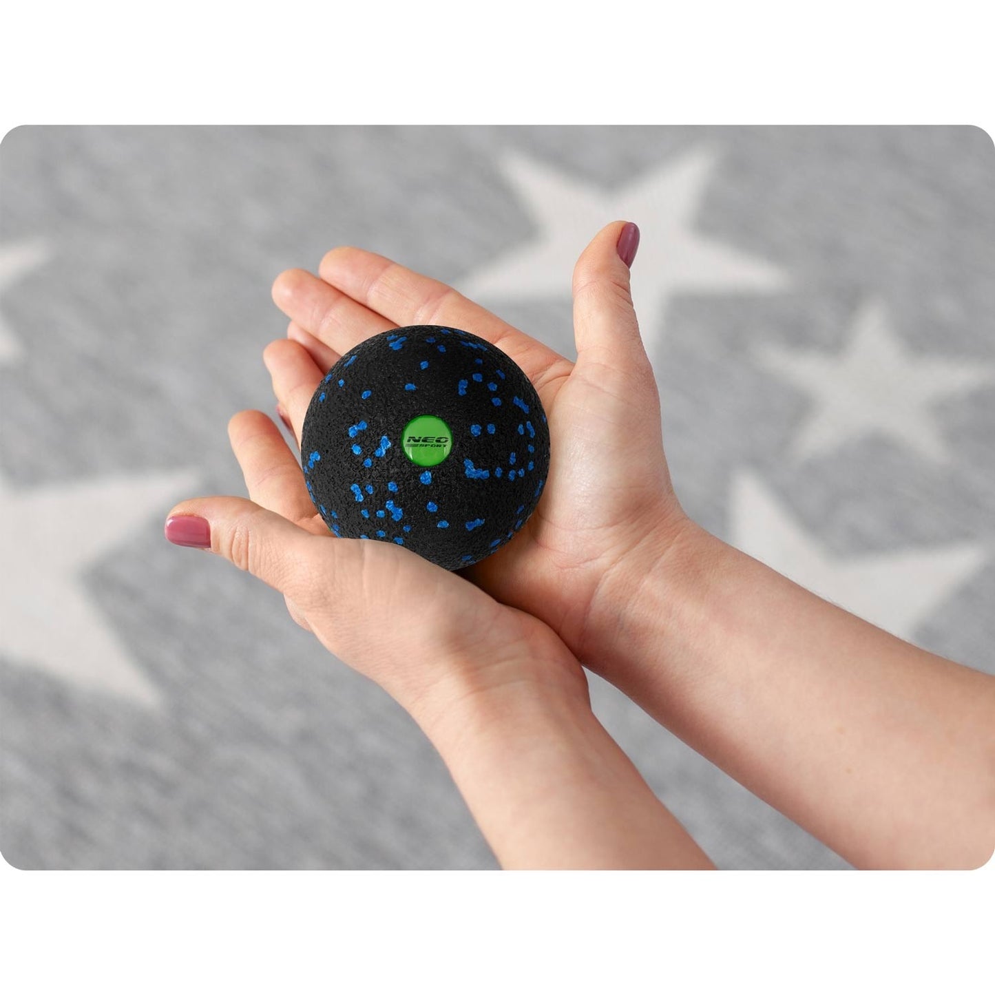 Massage and fitness ball NS-965 black/blue