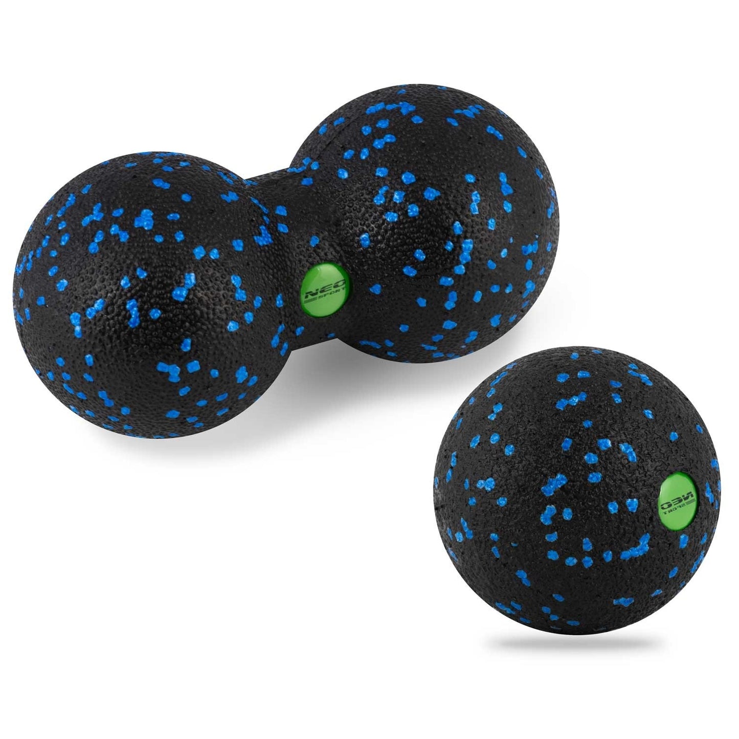 Massage ball + Double Massage ball - Set - NS-997 Black/Blue