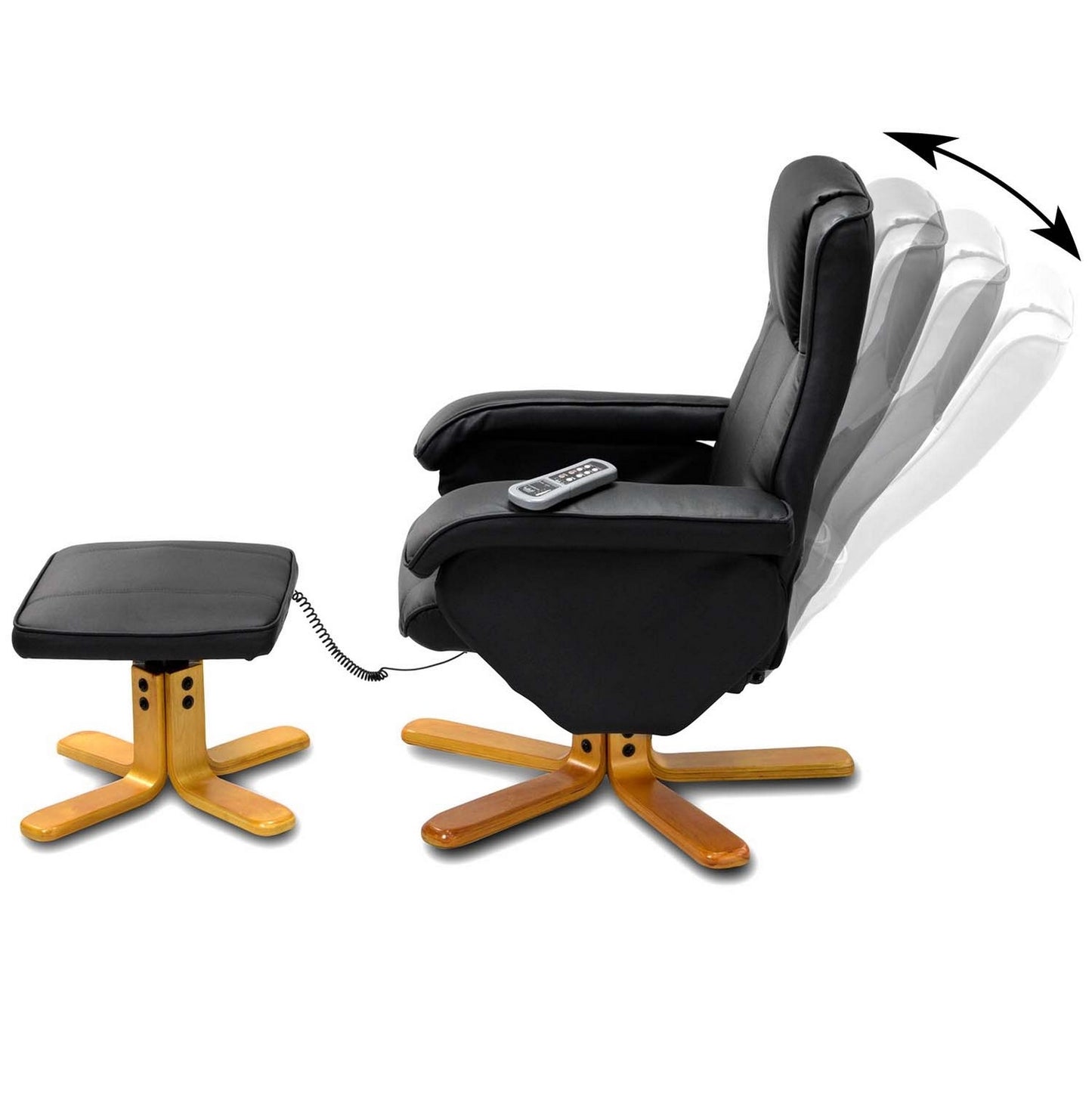 Massage chair with footrest and heating function from Sofotel