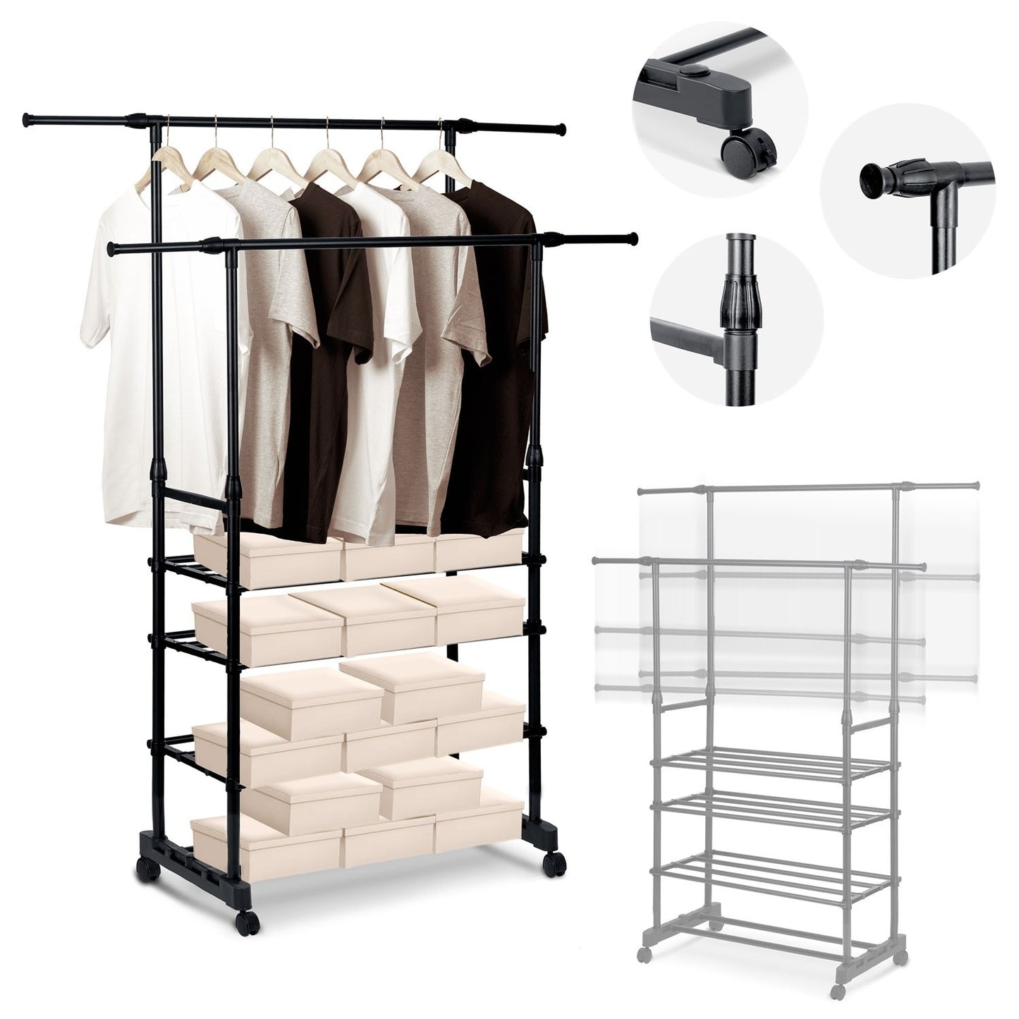 Massido Clothes hanger 686300 Black