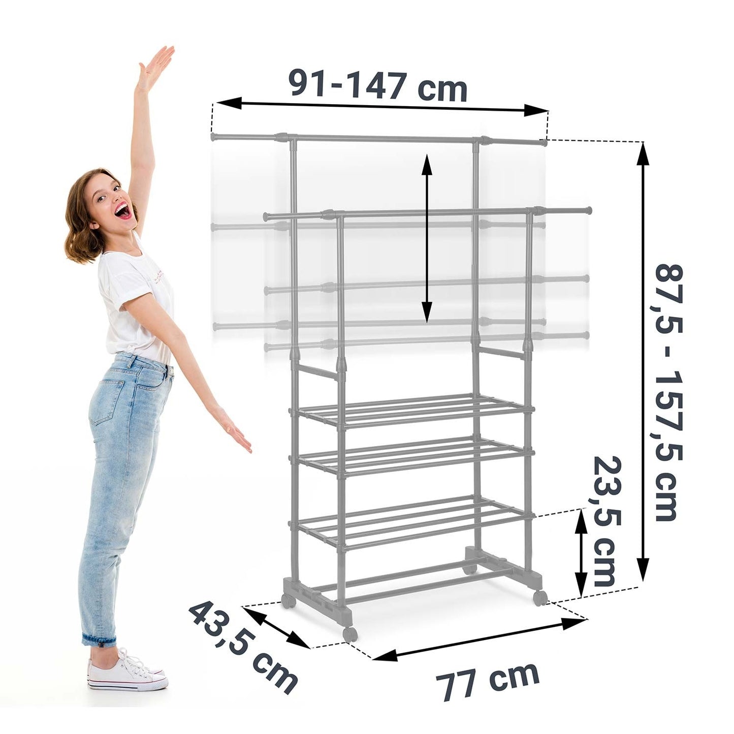 Massido Clothes hanger 686300 Black