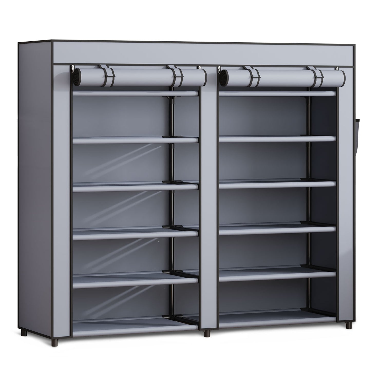 Massido MS-805 graphite textile shoe cabinet
