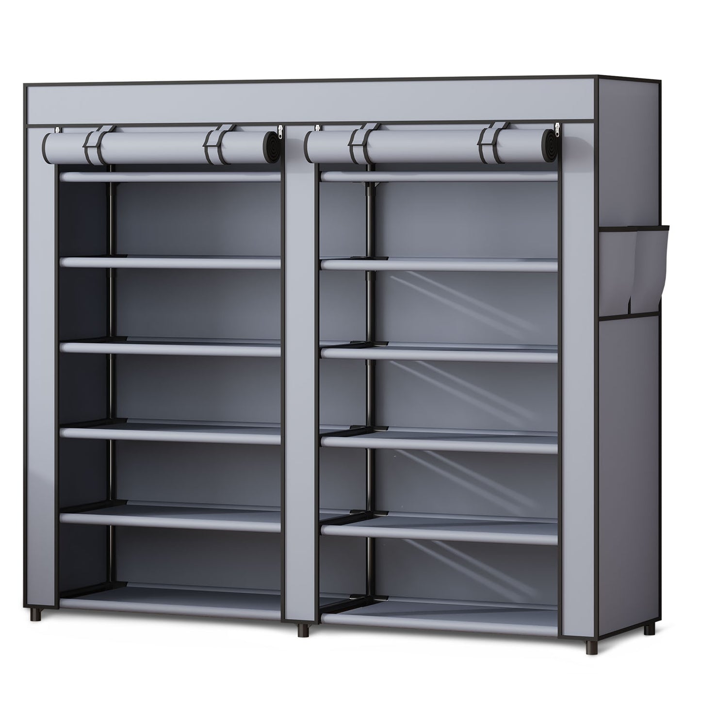 Massido MS-805 graphite textile shoe cabinet