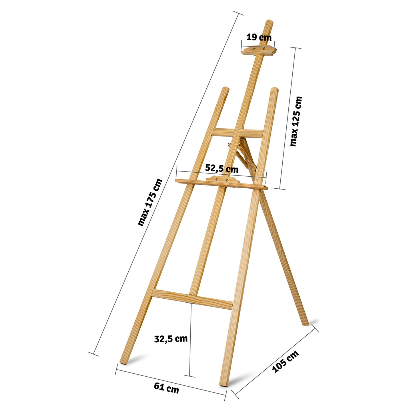 Massido MS-989 painting easel 175cm