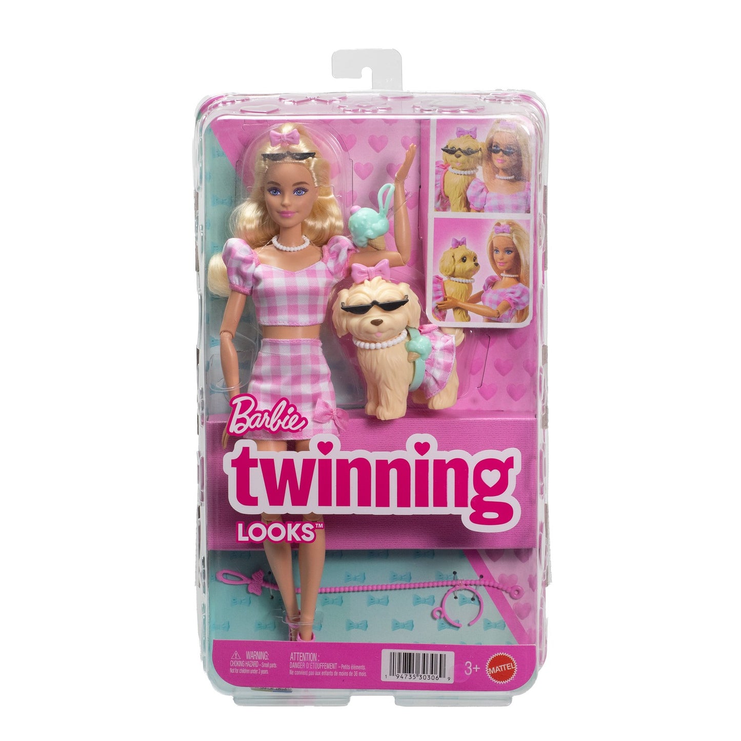 Barbie Doll & Dog Matching Outfit Set with Accessories