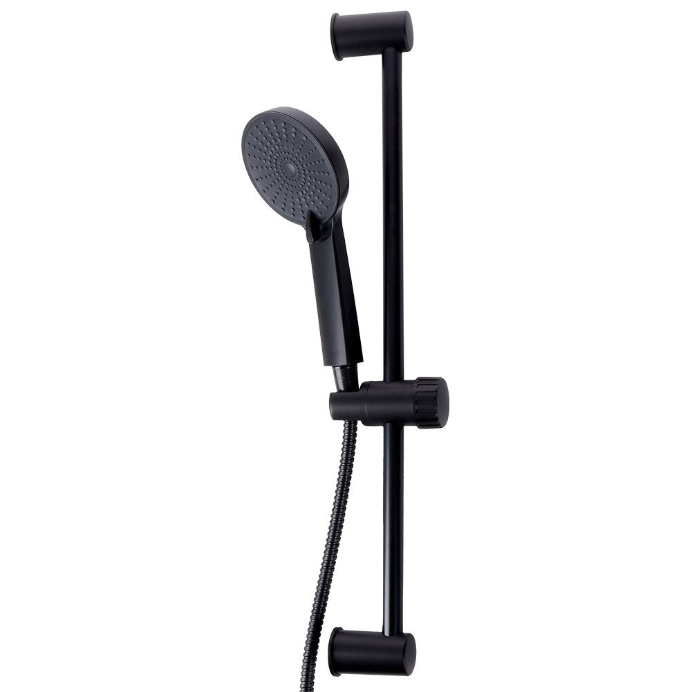 Matt Black Shower Device with Durable Materials