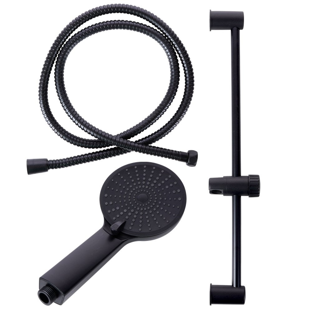 Matt Black Shower Device with Durable Materials
