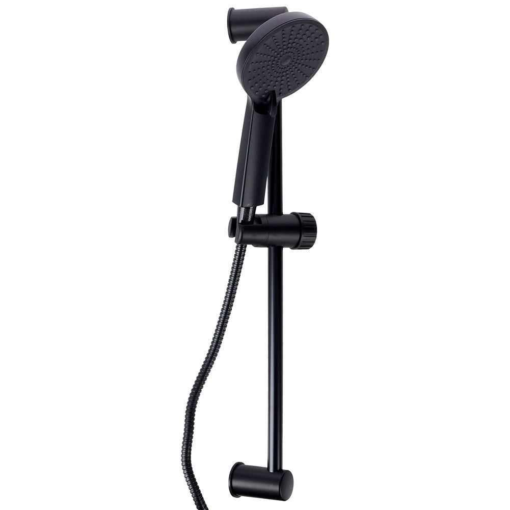 Matt Black Shower Device with Durable Materials