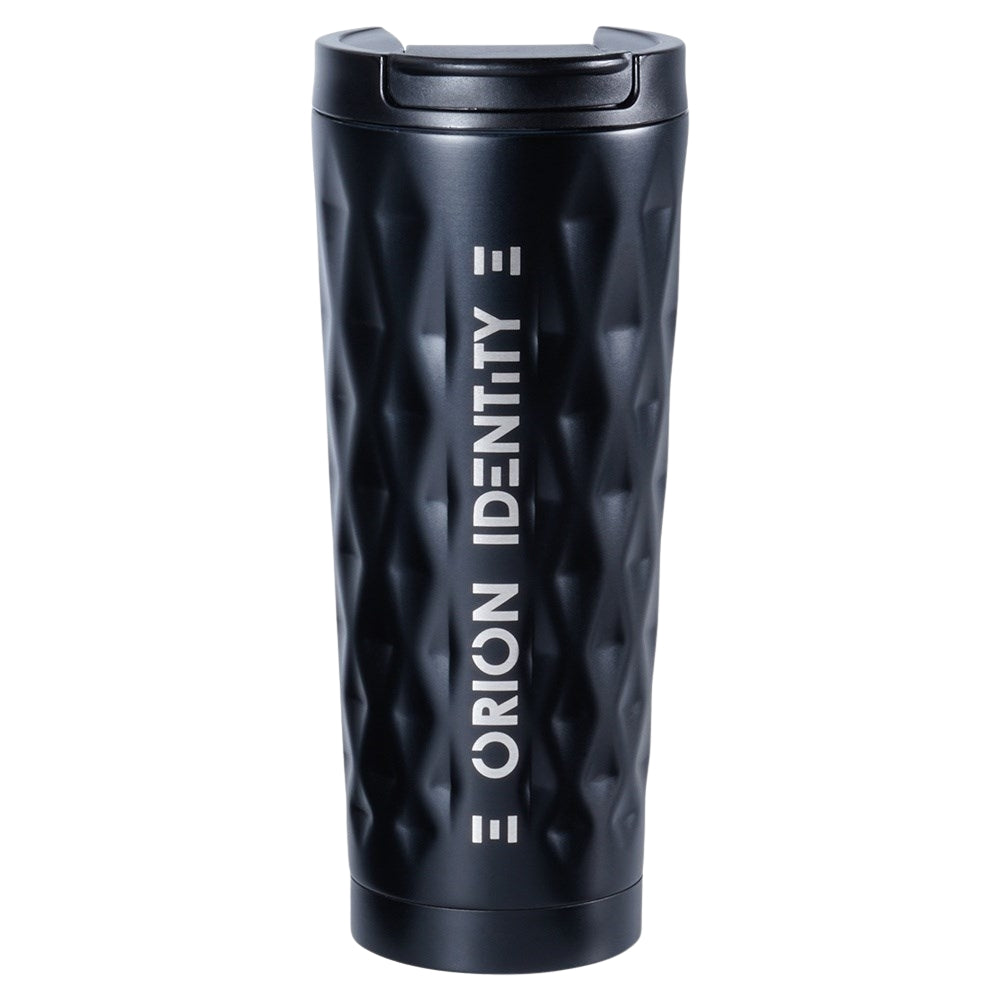 Matt Black Thermos Mug with Silicone Seal and Lid