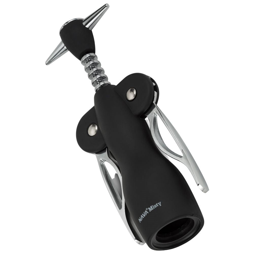Matte Black Stainless Steel Corkscrew - Perfect Gift
