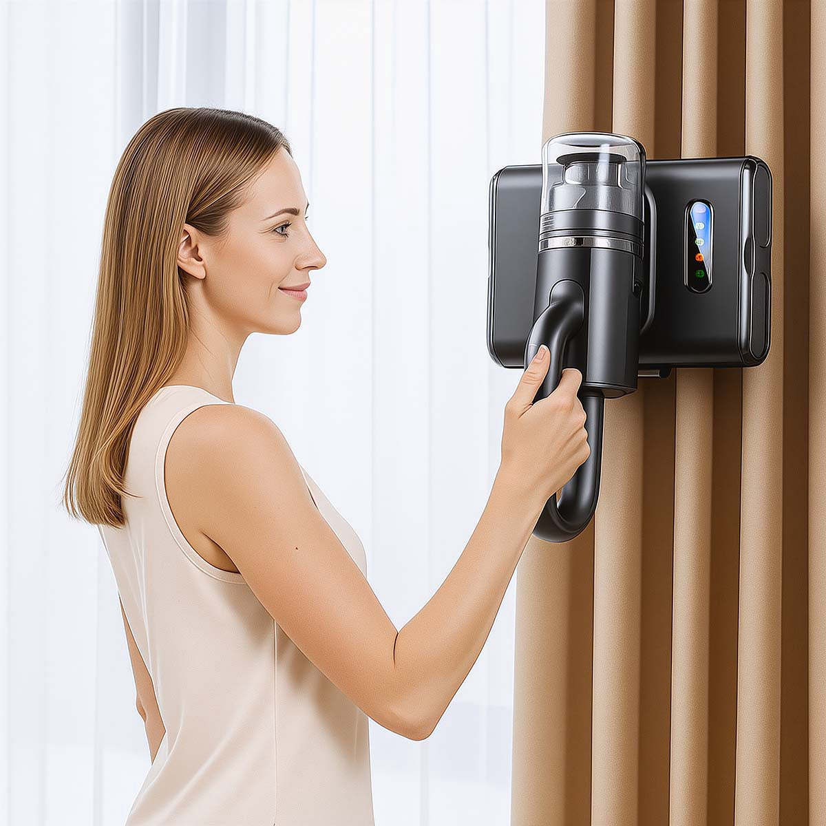 Mattress Vacuum Cleaner, 500W, UV-C, HEPA, Dual Brush
