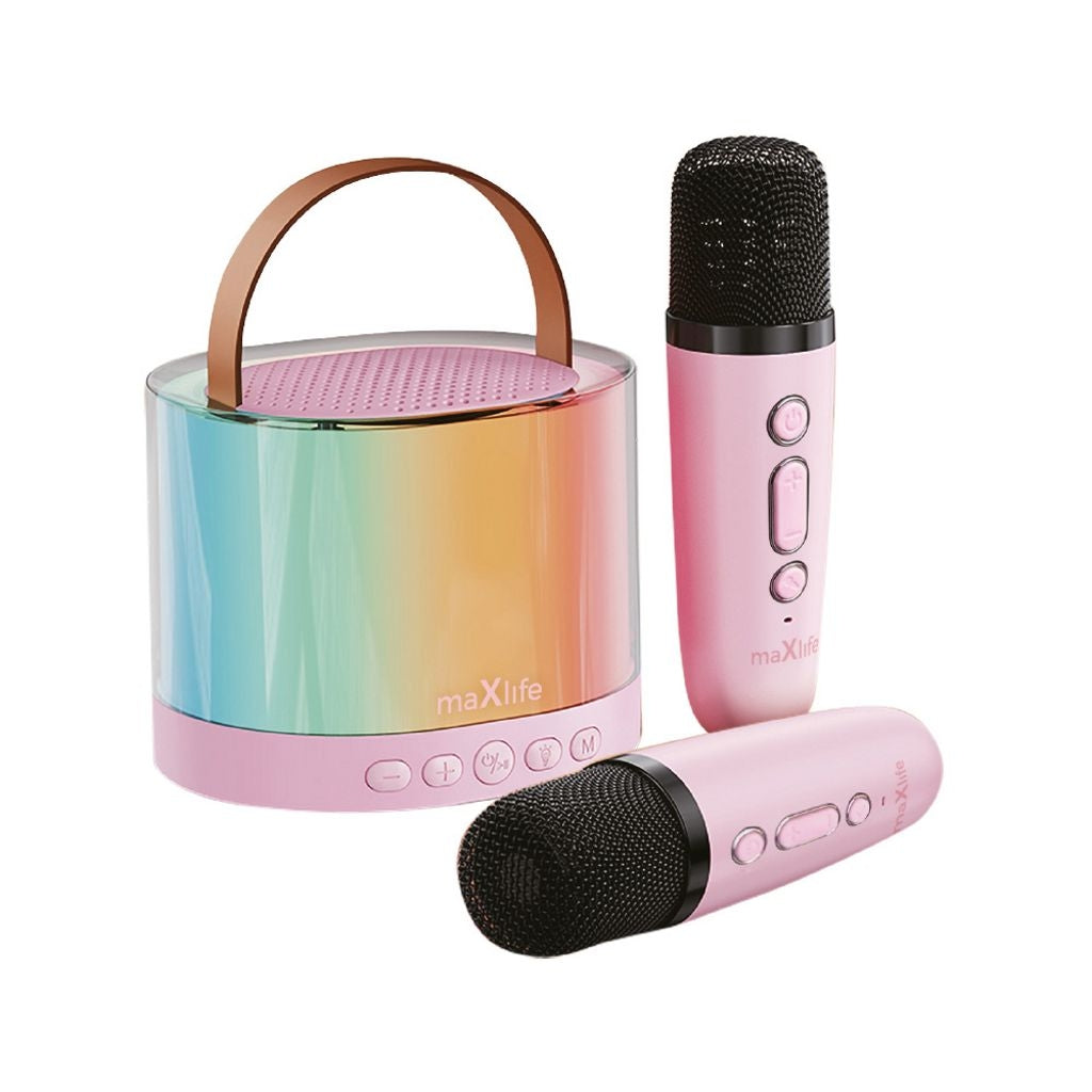 Maxlife Bluetooth Karaoke-högtalare Mxks-200 – Rosa