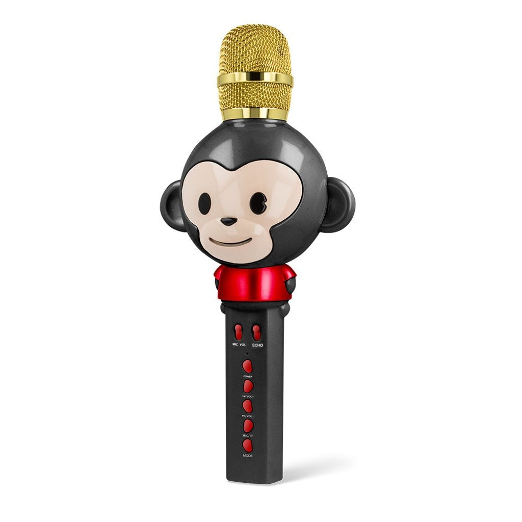 Maxlife Bluetooth-mikrofon med högtalare Djur – Svart
