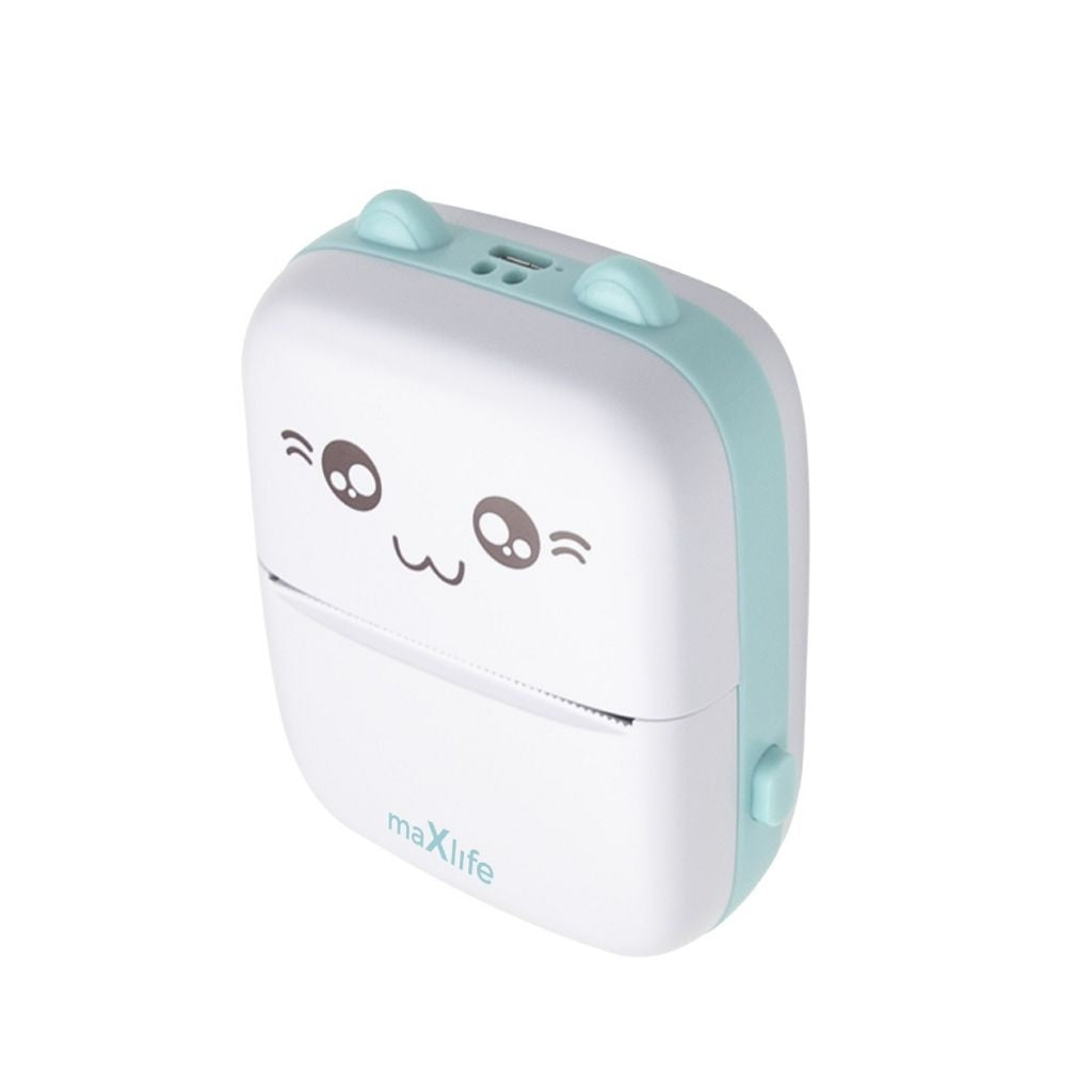 Maxlife termisk Bluetooth-skrivare Mxtp-100 – blå