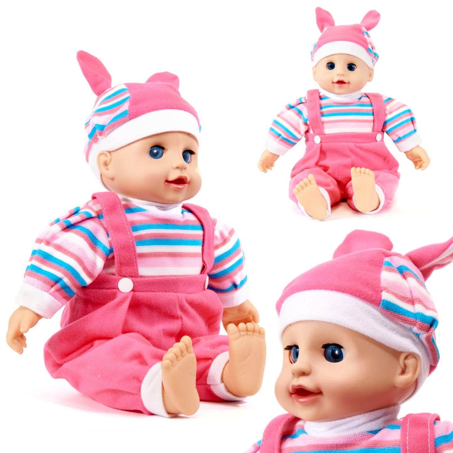 Maya baby doll with sound pink 40cm