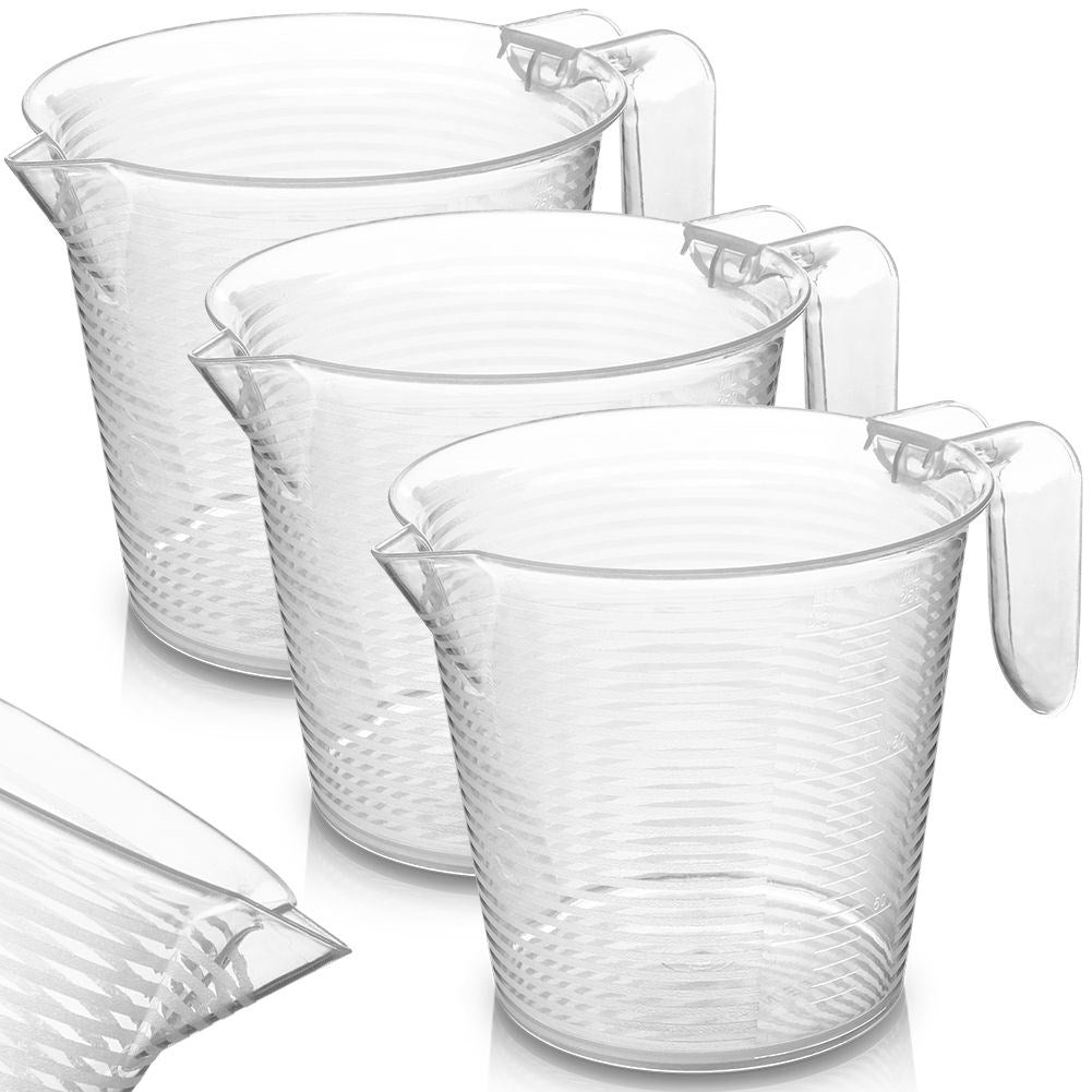 Measuring cup 250 ml with handle and spout for liquids