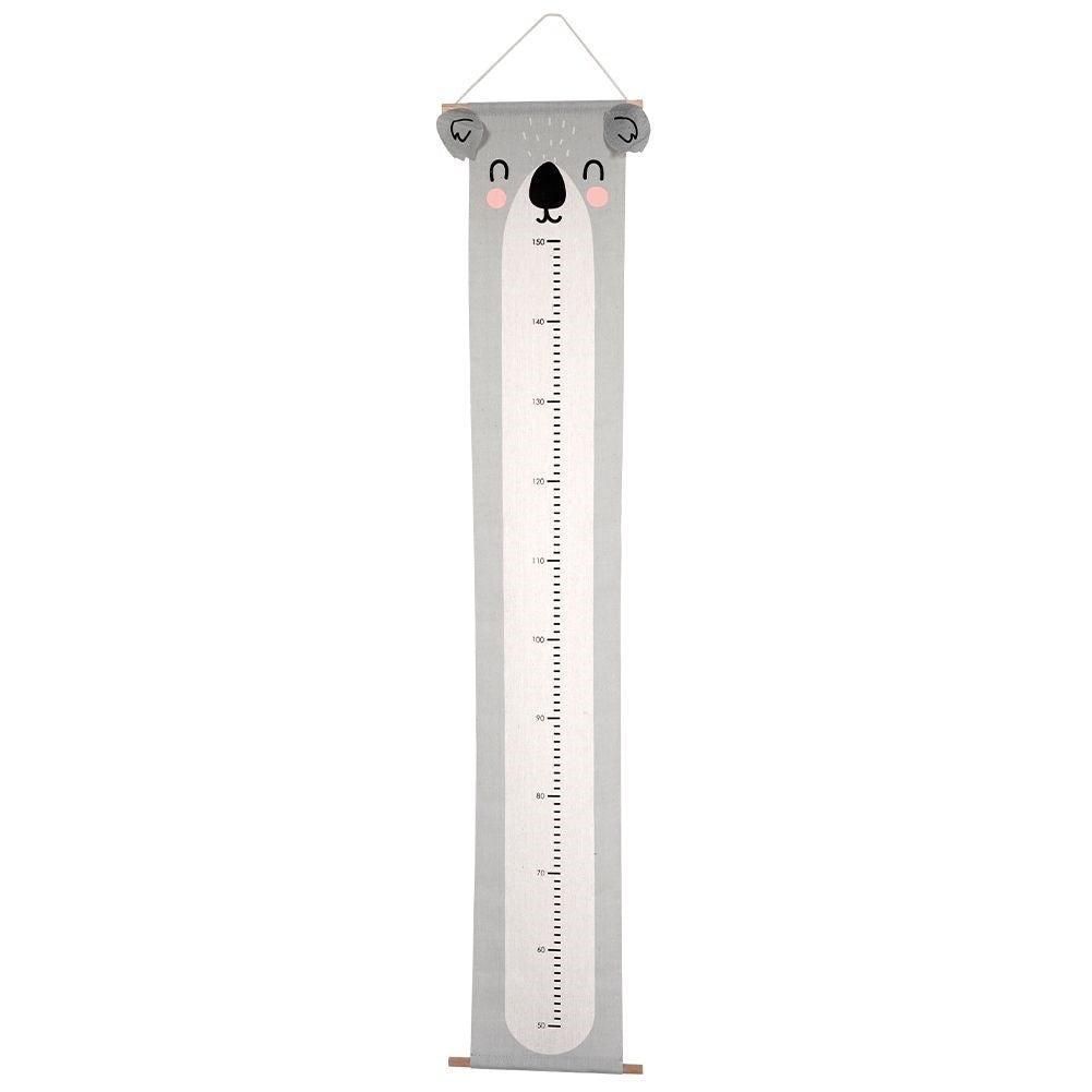 Measuring stick for Children's room with Koala motif in Gray Canvas