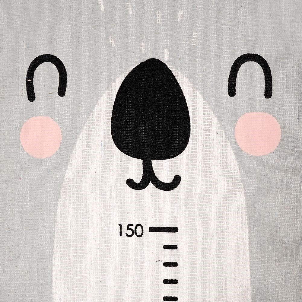 Measuring stick for Children's room with Koala motif in Gray Canvas