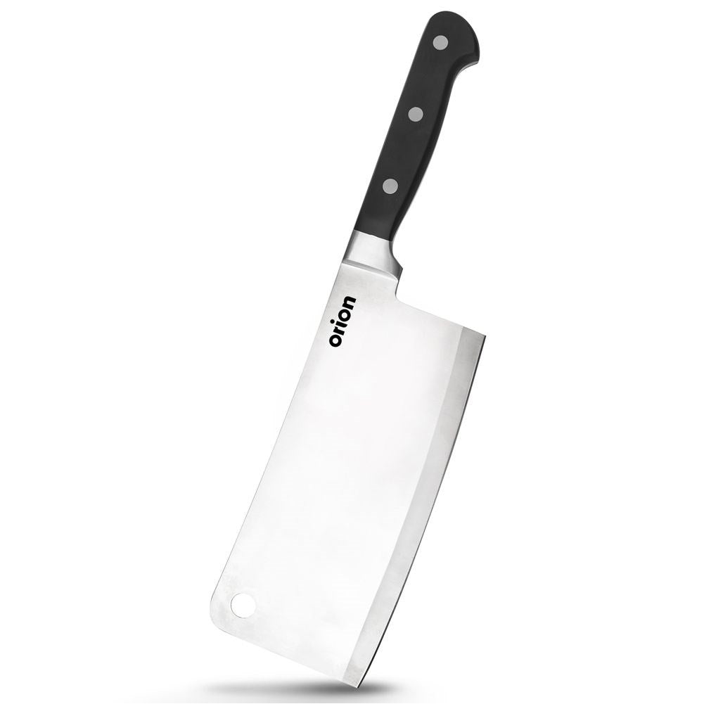 Meat ax with 18 cm stainless steel blade